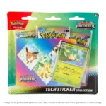 Pokemon TCG: Scarlet & Violet - Prismatic Evolutions Tech Sticker Collection Box - 3 Booster Packs & Vinyl Tech Sticker Sheet - Image 4