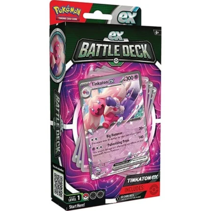 Pokemon TCG: Tinkaton EX Battle Deck - Ready To Play 60 Card Deck, Solo Playmat, Deck Box, Damage Counter & Metallic Coin