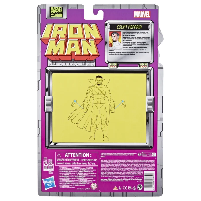 Marvel: Legends Series - Count Nefaria (Iron Man Comics) 6" Figure By Hasbro - Image 9