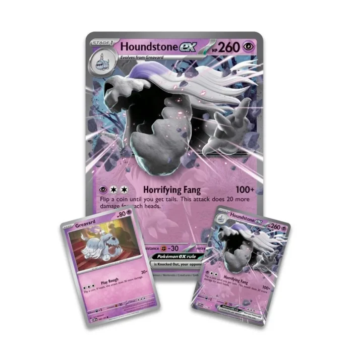 Pokemon TCG: Houndstone EX Collection Box - 4 Booster Packs, Oversized Foil & 2 Foil Promo Cards - Image 2