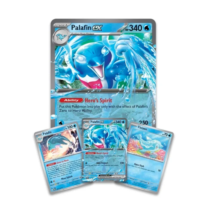 Pokemon TCG: Palafin EX Box - 4 Booster Packs, Oversized Foil & 3 Foil Promo Cards - Image 2