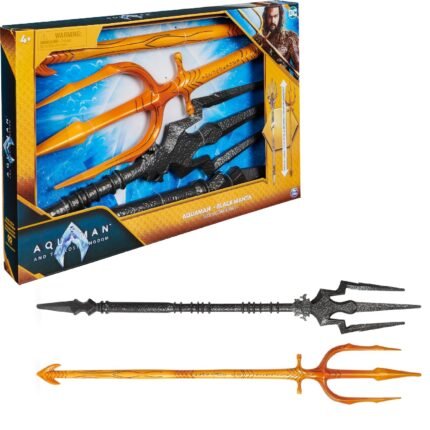 DC Comics: 2 Pack Aquaman & Black Manta Tridents 34" Movie Roleplay Replicas For Costume & Imaginative Play By Spin Master