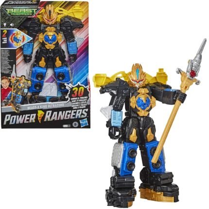 Power Rangers: Beast Morphers - Beast X-King UltraZord 12.5" (Lights & Sound Effects) Figure By Hasbro
