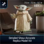 4D Build: Star Wars Grogu Model Kit - High Detailed 103pcs Puzzle 10" Replica By Spin Master - Image 3