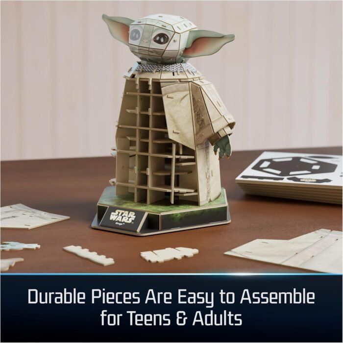 4D Build: Star Wars Grogu Model Kit - High Detailed 103pcs Puzzle 10" Replica By Spin Master - Image 5