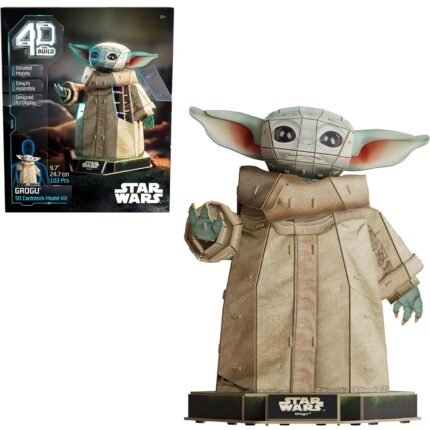 4D Build: Star Wars Grogu Model Kit - High Detailed 103pcs Puzzle 10" Replica By Spin Master