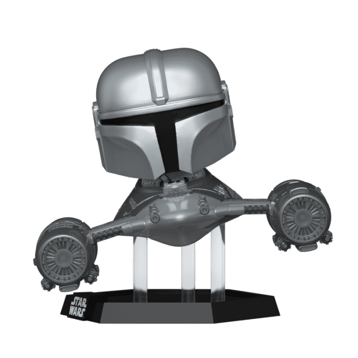 Funko Pop! Rides Super Deluxe Television: Star Wars The Mandalorian - The Mandalorian in N-1 Starfighter with R5-D4 - Image 2