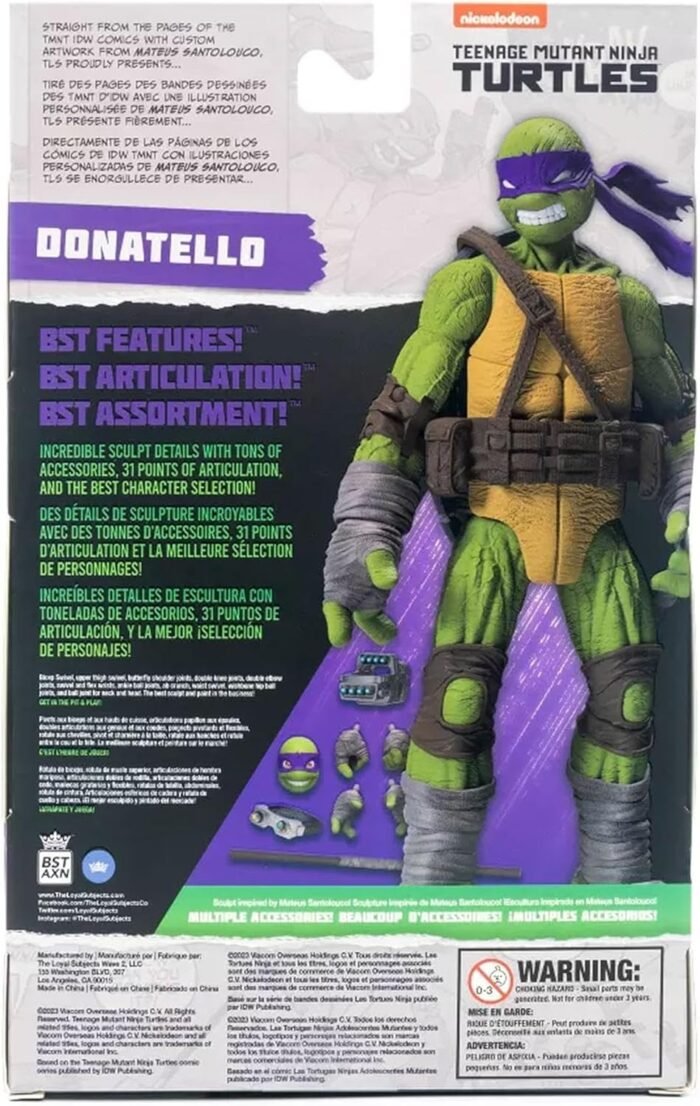 Teenage Mutant Ninja Turtles: IDW Comics Inspired - Donatello 5" Figure By BST AXN - Image 7