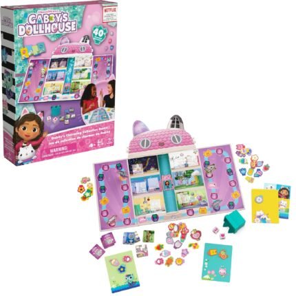 DreamWorks: Gabby’s Dollhouse - Gabby's Charming Collection Board Game For Kids & Family Game Night For 2-4 Players By Spin Master