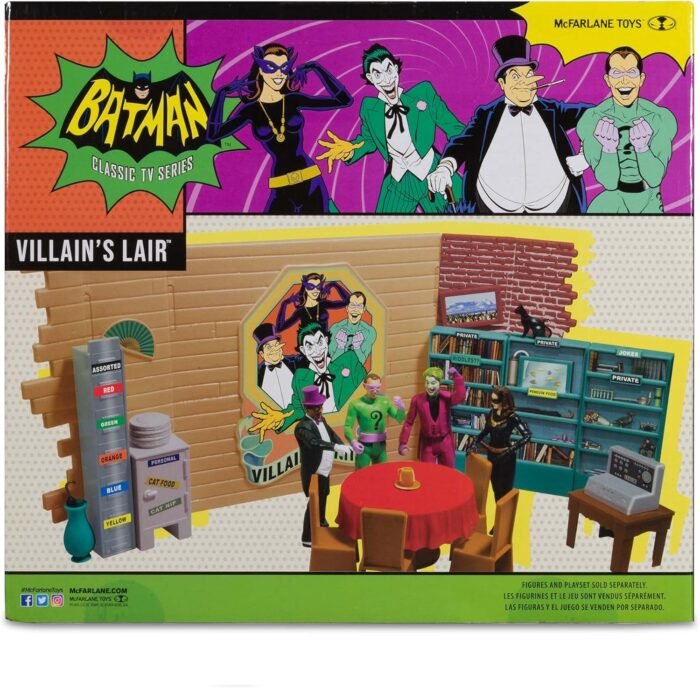 DC Comics: Retro - Batman The Classic TV Series (1966) - Villain's Lair Playset For 6" Figures By McFarlane Toys - Image 9