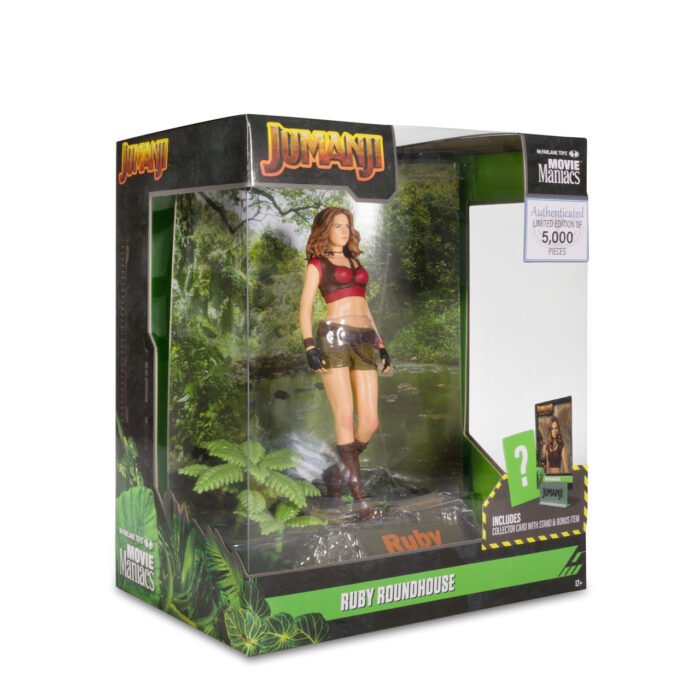 McFarlane Movie Maniacs - Ruby Roundhouse (Jumanji: The Next Level) - 6" Posed Figure with Collector Card & Stand - 5,000 Limited Pieces - Image 10