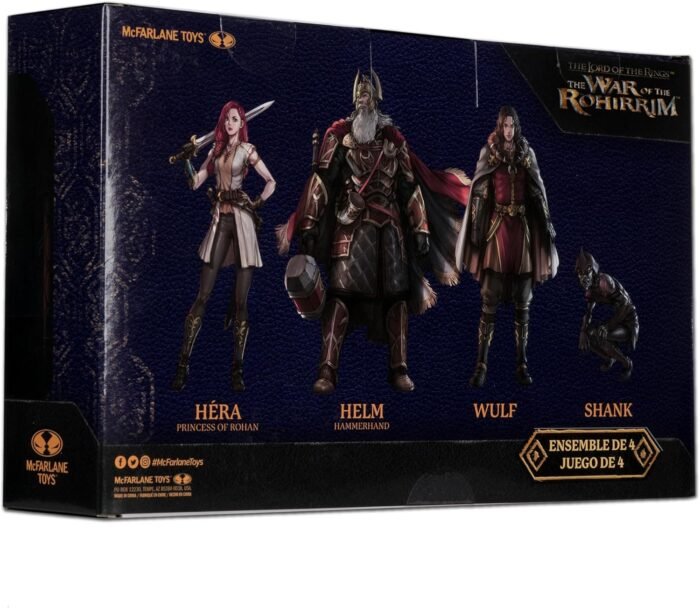 The Lord of Rings: The War of The Rohirrim 4 Pack - Hera, Helm, Wulf & Shank " Detailed Articulated 4" Figures By McFarlane Toys, Gold Label Exclusive! - Image 13