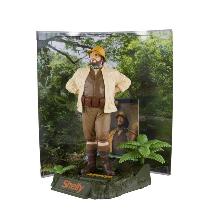 McFarlane Movie Maniacs - Professor Sheldon "Shelly" Oberton (Jumanji: The Next Level) - 6" Posed Figure with Collector Card & Stand - 6,100 Limited Pieces - Image 7