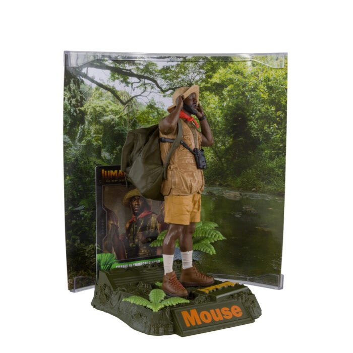 McFarlane Movie Maniacs - Franklin “Mouse” Finbar (Jumanji: The Next Level) - 6" Posed Figure with Collector Card & Stand - 7,500 Limited Pieces - Image 7