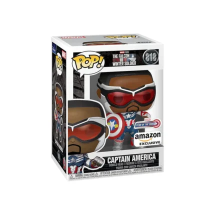 Funko Pop! Television: Marvel - The Falcon and The Winter Soldier - Captain America (Sam Wilson) with Shield - Amazon Exclusive
