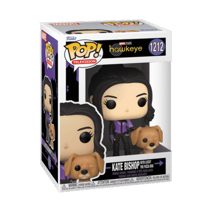 Funko Pop! Television: Marvel - Hawkeye - Kate Bishop With Lucky The Pizza Dog