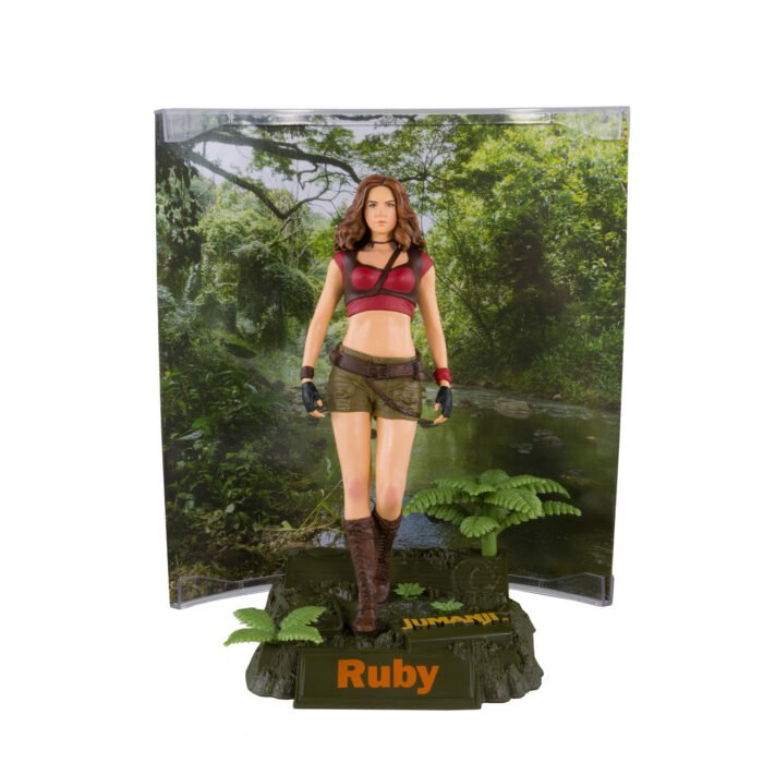 McFarlane Movie Maniacs - Ruby Roundhouse (Jumanji: The Next Level) - 6" Posed Figure with Collector Card & Stand - 5,000 Limited Pieces - Image 6