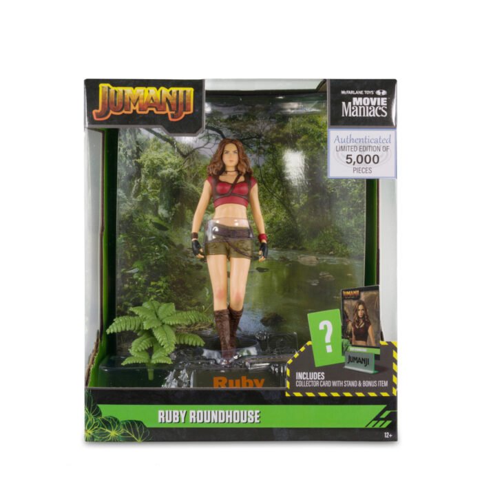 McFarlane Movie Maniacs - Ruby Roundhouse (Jumanji: The Next Level) - 6" Posed Figure with Collector Card & Stand - 5,000 Limited Pieces - Image 9