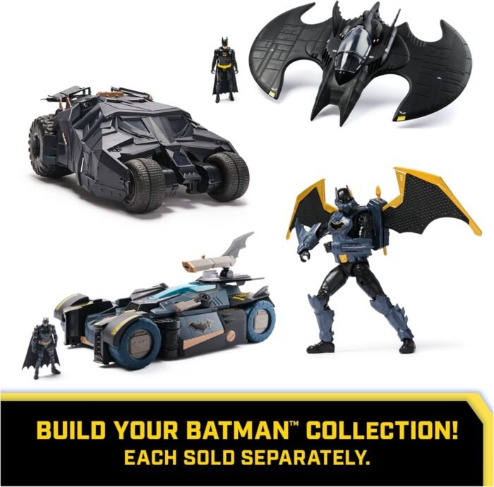 DC Comics: Batman 85th Anniversary Limited Edition (Batman Returns: 1992) - 16" Batwing Vehicle With 4" Batman Figure By Spin Master - Image 8