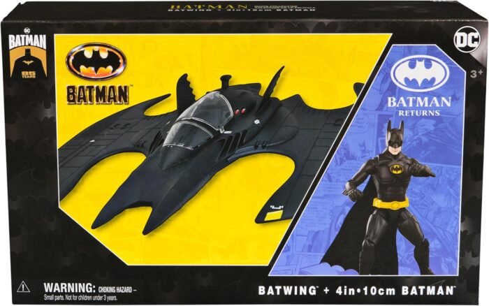 DC Comics: Batman 85th Anniversary Limited Edition (Batman Returns: 1992) - 16" Batwing Vehicle With 4" Batman Figure By Spin Master - Image 9