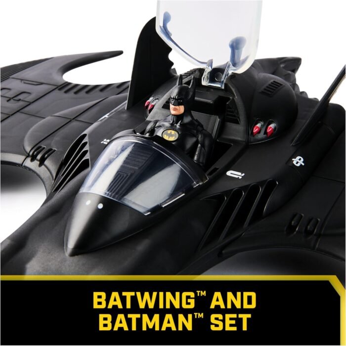 DC Comics: Batman 85th Anniversary Limited Edition (Batman Returns: 1992) - 16" Batwing Vehicle With 4" Batman Figure By Spin Master - Image 3