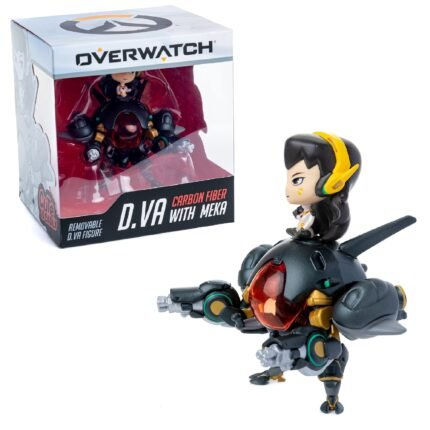 Overwatch: D.VA With Meka (Cabon Fiber) - Window Box Display 6" Vinyl Figure With Removeable 3" Mini Figure By U.C.C Distributing