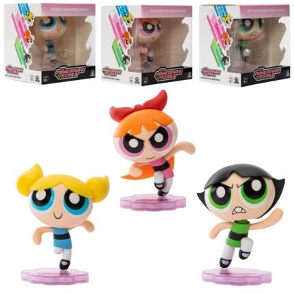 The Powerpuff Girls: Blossom, Bubbles & Buttercup - 3 Pack Mini Bobblehead 2.5" Vinyl Figures By Culturefly