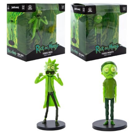 Rick & Morty: Toxic Rick & Toxic Morty - 2 Pack Window Box Display 4.5" Vinyl Figures By Culturefly