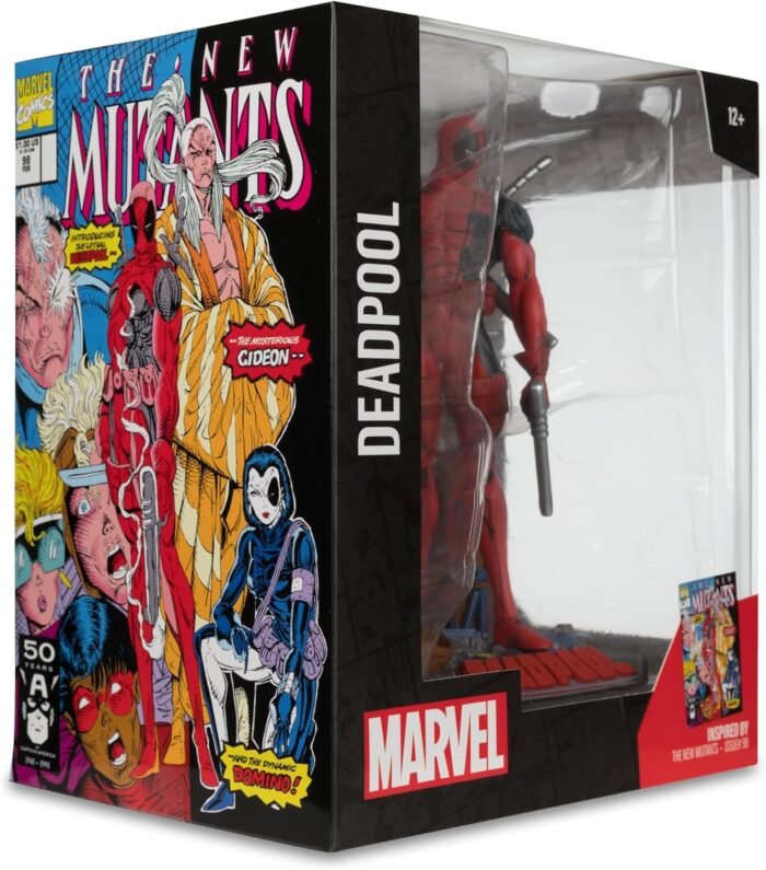 Marvel: Deadpool (The New Mutants #98) With Scene - Posed 1:10 Scale Figure By McFarlane Toys - Image 7