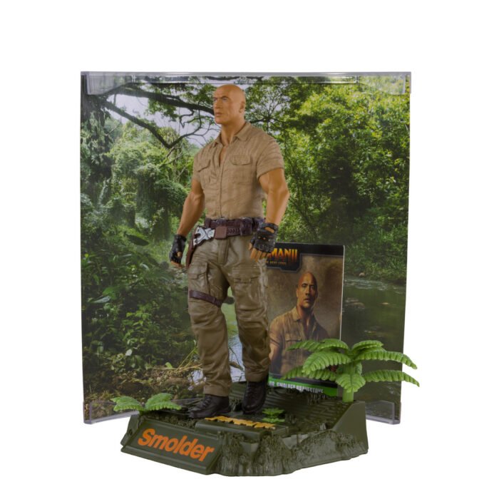 McFarlane Movie Maniacs - Dr Smolder Bravestone (Jumanji: The Next Level) - 6" Posed Figure with Collector Card & Stand - 8,500 Limited Pieces - Image 7