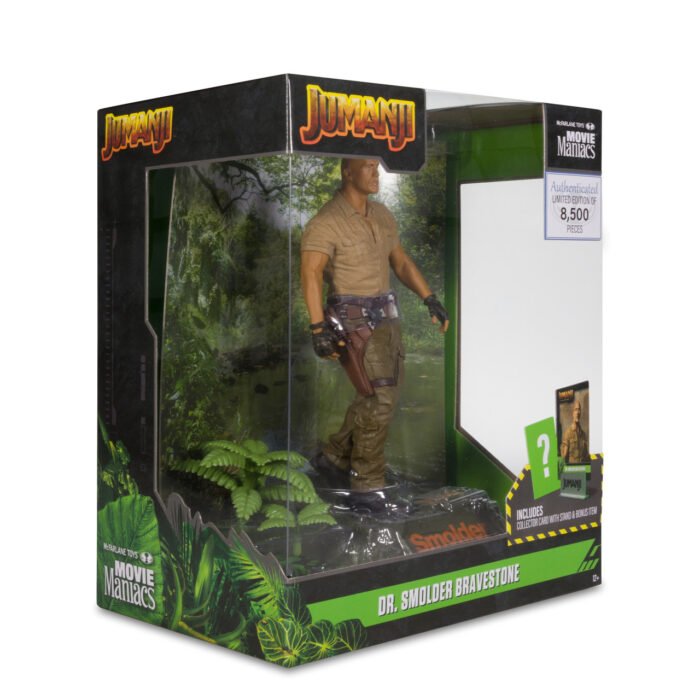 McFarlane Movie Maniacs - Dr Smolder Bravestone (Jumanji: The Next Level) - 6" Posed Figure with Collector Card & Stand - 8,500 Limited Pieces - Image 10