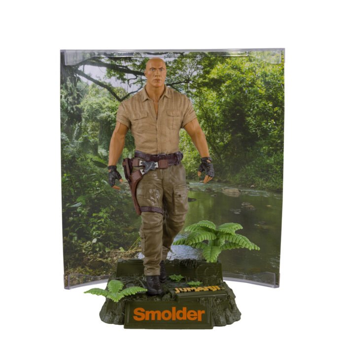 McFarlane Movie Maniacs - Dr Smolder Bravestone (Jumanji: The Next Level) - 6" Posed Figure with Collector Card & Stand - 8,500 Limited Pieces - Image 6