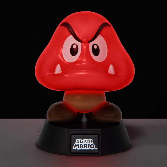 Paladone Icons Series: Super Mario - Goomba #02 Light Up Vinyl Display Night Light 4" Figure - Image 4