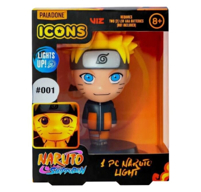 Paladone Icons Series: Naruto Shippuden - Naruto & Sasuke 2 Pack Light Up Vinyl Display Night Light 5" Figures - Image 6