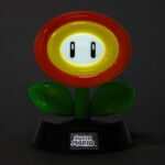 Paladone Icons Series: Super Mario - Fire Flower #04 Light Up Vinyl Display Night Light 4" Figure - Image 4
