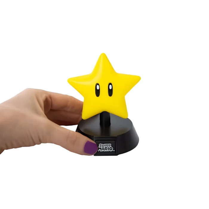 Paladone Icons Series: Super Mario - Super Star #03 Light Up Vinyl Display Night Light 4" Figure - Image 5