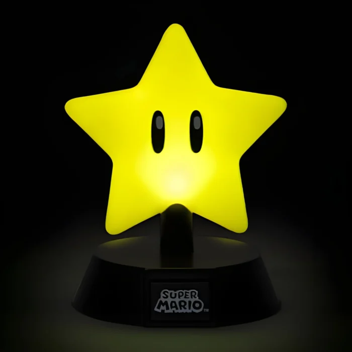 Paladone Icons Series: Super Mario - Super Star #03 Light Up Vinyl Display Night Light 4" Figure - Image 4