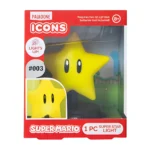 Paladone Icons Series: Super Mario - Super Star #03 Light Up Vinyl Display Night Light 4" Figure - Image 7