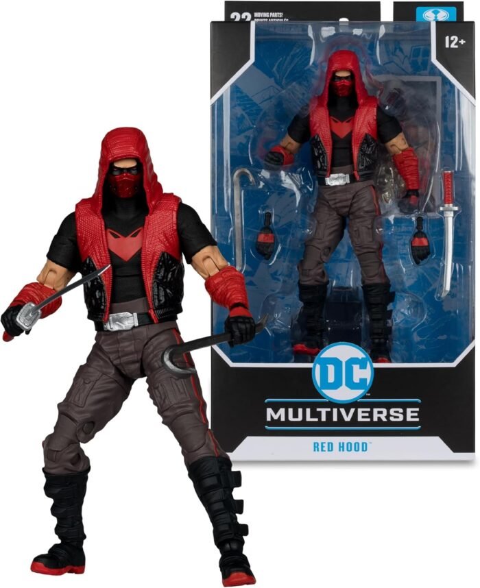 DC: Multiverse - Red Hood & Sportsbike Bundle (Red Hood: Outlaw) 7" Figure & Vehicle Bundle By McFarlane Toys - Image 2