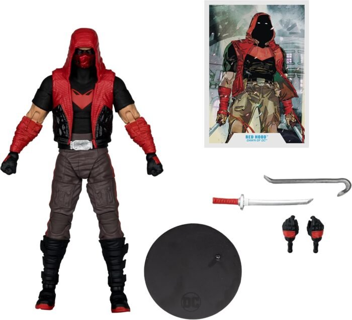 DC: Multiverse - Red Hood & Sportsbike Bundle (Red Hood: Outlaw) 7" Figure & Vehicle Bundle By McFarlane Toys - Image 8