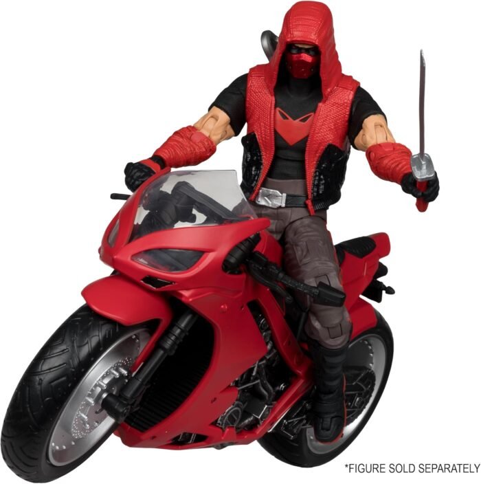 DC: Multiverse - Red Hood & Sportsbike Bundle (Red Hood: Outlaw) 7" Figure & Vehicle Bundle By McFarlane Toys - Image 12