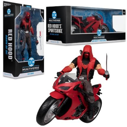 DC: Multiverse - Red Hood & Sportsbike Bundle (Red Hood: Outlaw) 7" Figure & Vehicle Bundle By McFarlane Toys