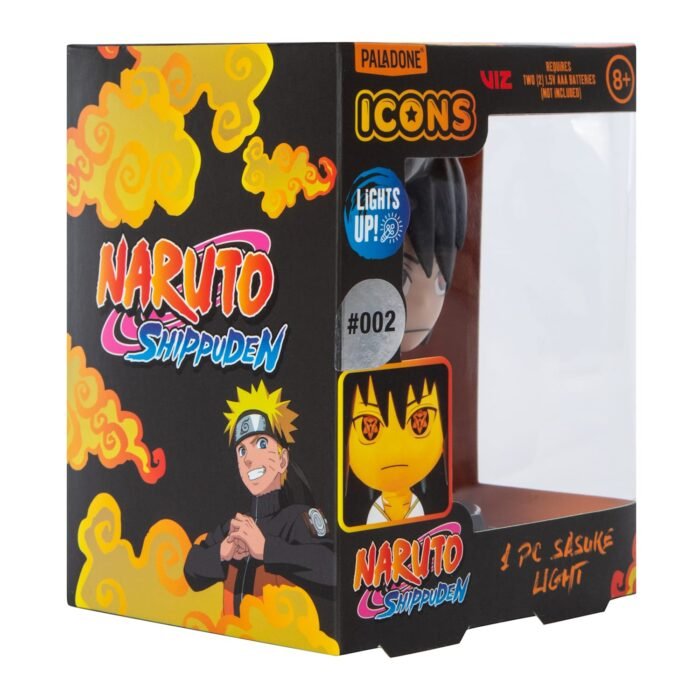 Paladone Icons Series: Naruto Shippuden - Naruto & Sasuke 2 Pack Light Up Vinyl Display Night Light 5" Figures - Image 13