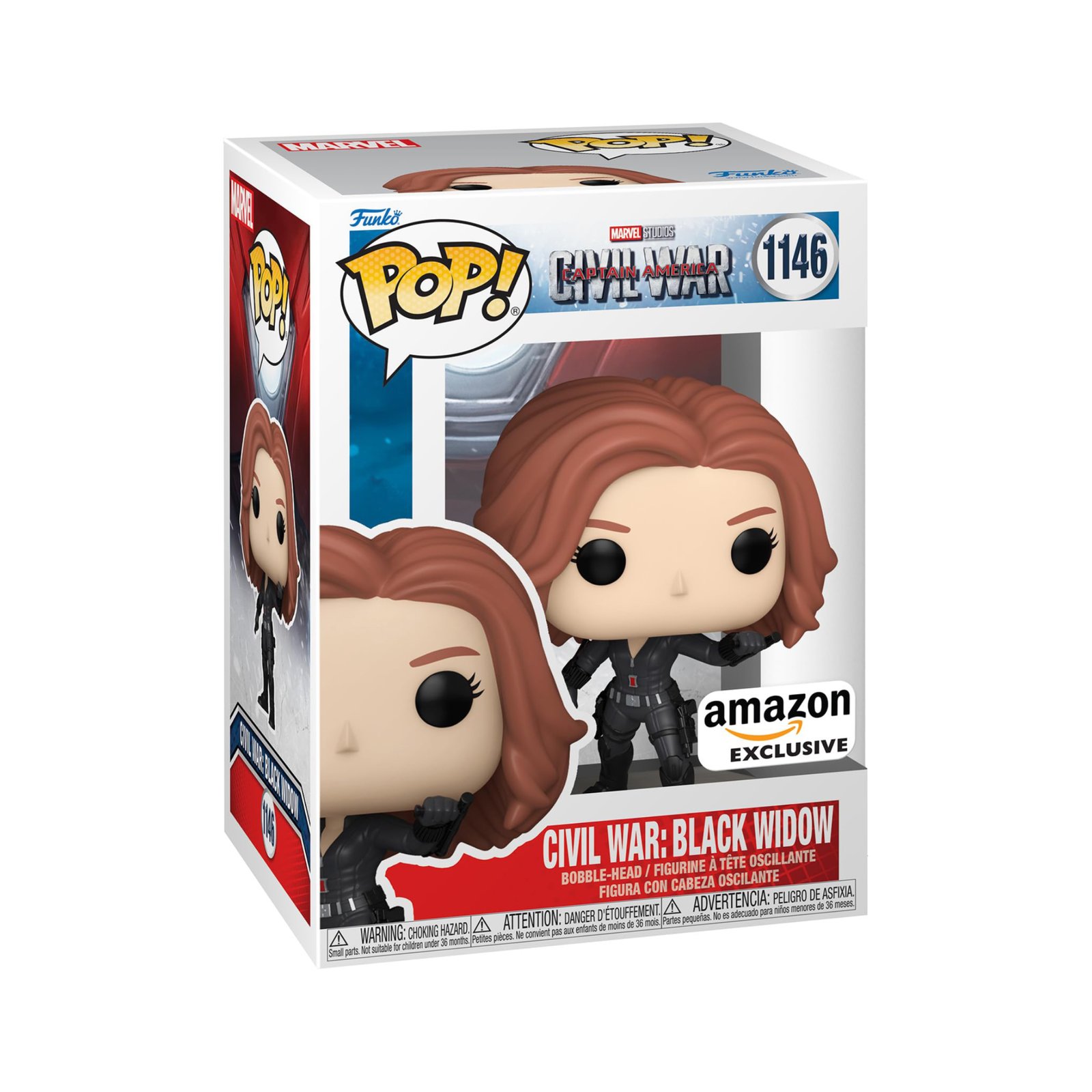 Funko Pop! Television: Marvel - Captain America: Civil War - Build A Scene - Black Widow (Figure 4 of 12) - Amazon Exclusive - Image 1