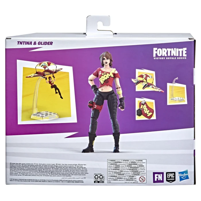 Epic Games: Fortnite Victory Royale Series - TNTina 6" Figure With Glider & Flight Display Stand By Hasbro - Image 5