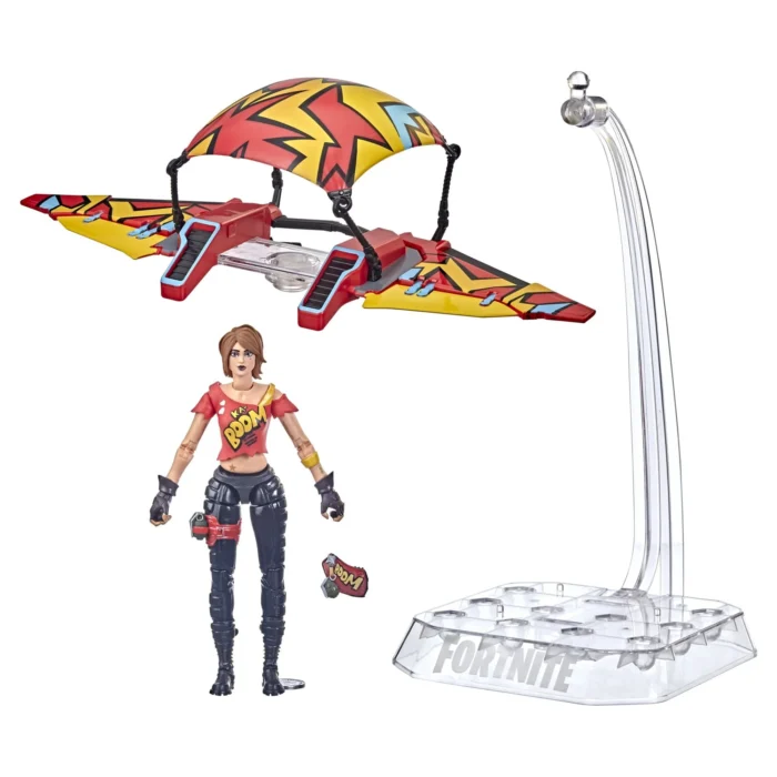 Epic Games: Fortnite Victory Royale Series - TNTina 6" Figure With Glider & Flight Display Stand By Hasbro - Image 3