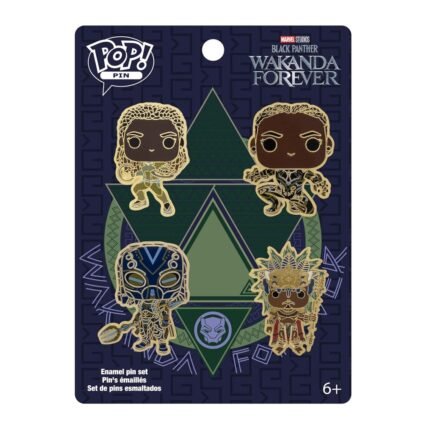Funko Pop! Pin: Black Panther Wakanda Forever - 4 Piece Pin Set - Amazon Exclusive