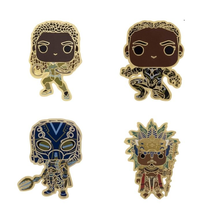 Funko Pop! Pin: Black Panther Wakanda Forever - 4 Piece Pin Set - Amazon Exclusive - Image 2