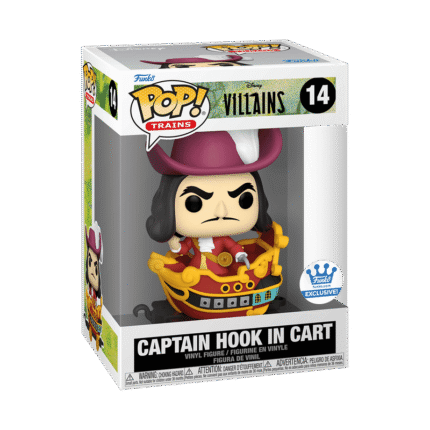 Funko Pop! Trains: Disney Villains - Captain Hook In Cart - Funko Exclusive