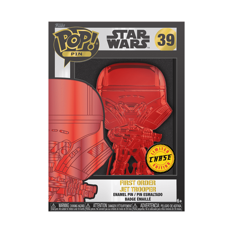 Funko Pop! Pin: Star Wars - First Order Jet trooper - Glow in the Dark - With Chase - Image 5